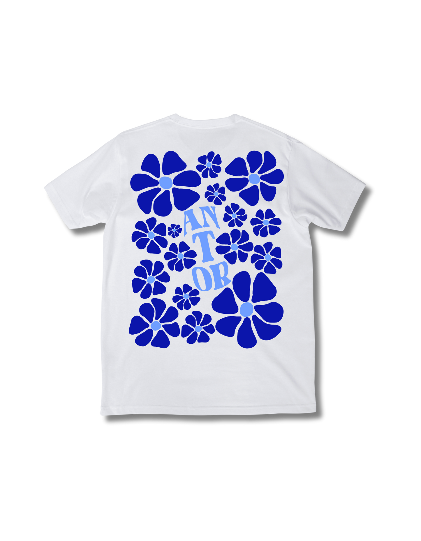 BLUE DAISY T-SHIRT WHITE